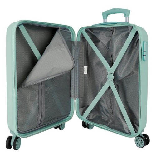 JoummaBags 8435692742235 Stitch Faces, Βαλίτσα Μικρή-Καμπίνας, Σκληρή, ΑΤΑΝ, Γαλάζιο