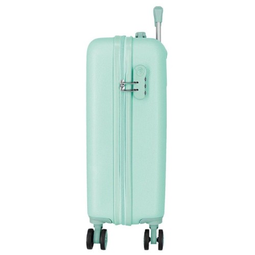 JoummaBags 8435692742235 Stitch Faces, Βαλίτσα Μικρή-Καμπίνας, Σκληρή, ΑΤΑΝ, Γαλάζιο