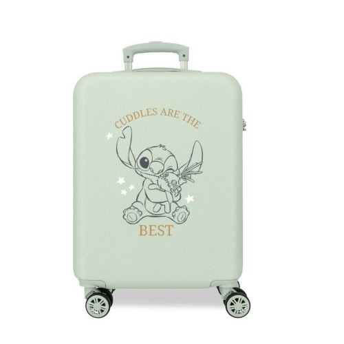JoummaBags 8435692776216 Stitch Cuddles, Βαλίτσα Μικρή-Καμπίνας, Σκληρή, ΑΤΑΝ, Μέντα