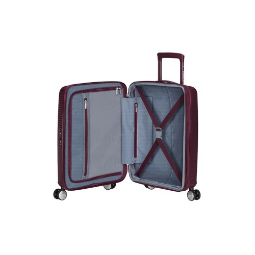 American Tourister 88472-T505, Soundbox Bass Wild Cherry, Βαλίτσα Μικρή/Καμπίνας, ΑΤΑΝ, Κερασί