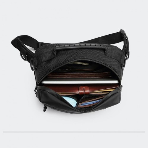 Ozuko 9260, Τσαντάκι Μέσης, Αδιάβροχο, Πολυεστέρας, Μαύρο