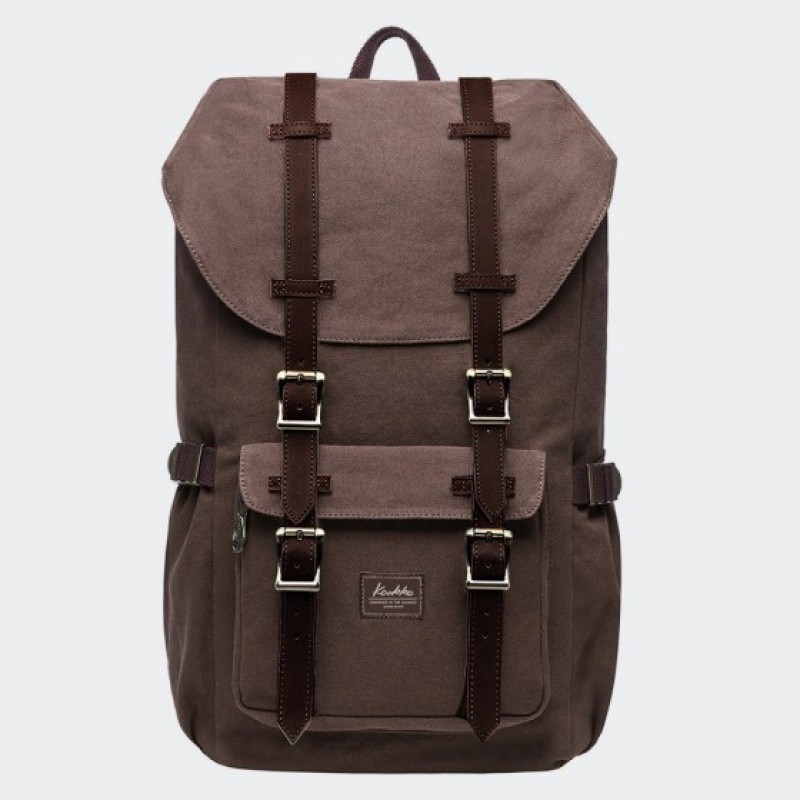 Kaukko E5-1, Σακίδιο Πλάτης, Αδιάβροχο, Πολυεστέρας, Καφέ