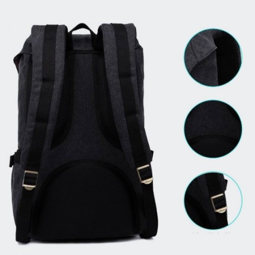 Kaukko E5-1, Σακίδιο Πλάτης, Αδιάβροχο, Πολυεστέρας, Μαύρο