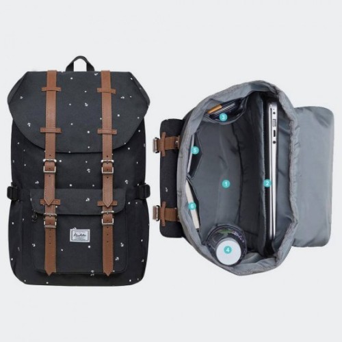 Kaukko EP5-12, Σακίδιο Πλάτης, Αδιάβροχο, Πολυεστέρας, Μαύρο