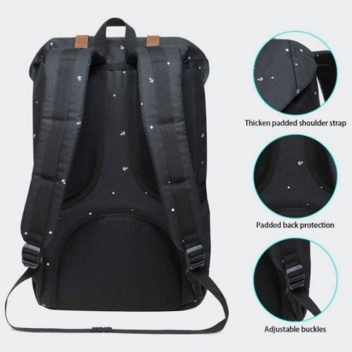 Kaukko EP5-12, Σακίδιο Πλάτης, Αδιάβροχο, Πολυεστέρας, Μαύρο