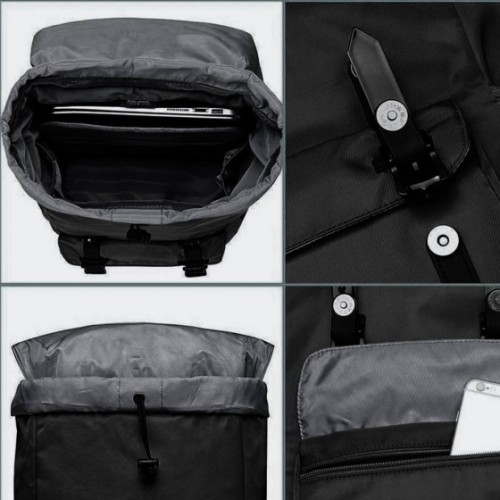 Kaukko EP5-3, Σακίδιο Πλάτης, Αδιάβροχο, Πολυεστέρας, Μαύρο