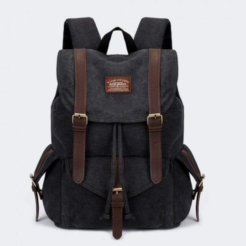 Kaukko K1016, Σακίδιο Πλάτης, Καμβάς, Μαύρο