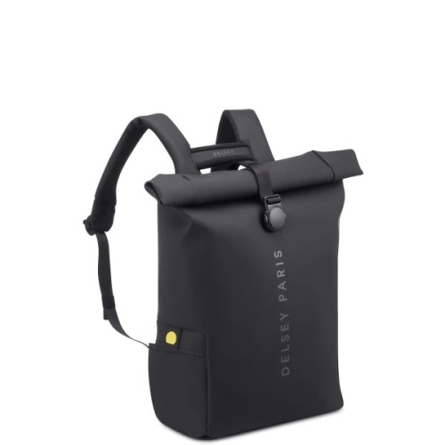 Delsey 163262000 Turenne Roll-Top, Σακίδιο Πλάτης, Ύφασμα, Μαύρο