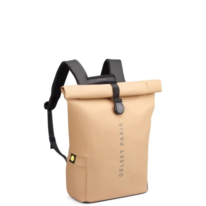 Delsey 163262017 Turenne Roll-Top, Σακίδιο Πλάτης, Ύφασμα, Μπεζ