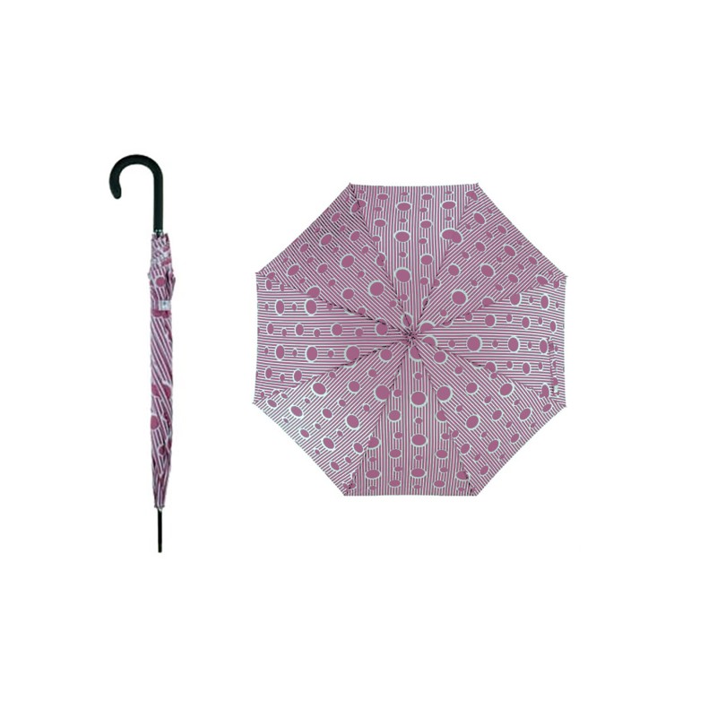 Rain A-927 Pink, Ομπρέλα Αυτόματη, Μπαστούνι, Ροζ