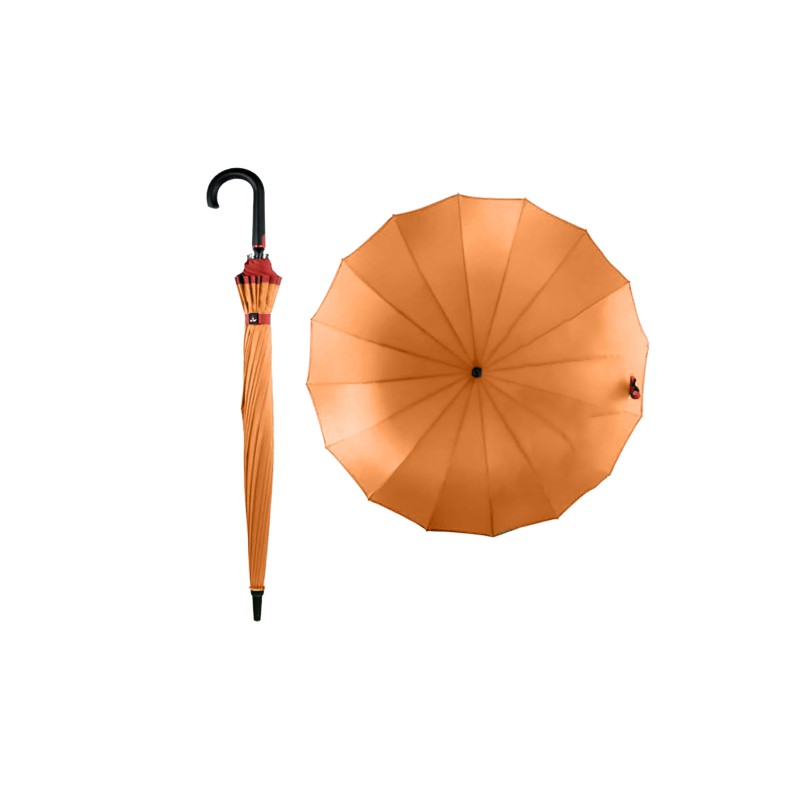 Rain A-932 Orange, Ομπρέλα Αυτόματη, Μπαστούνι, Πορτοκαλί