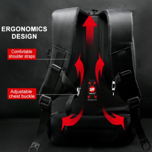 Tigernu T-B3105A Infinium, Σακίδιο Πλάτης, Αδιάβροχο, Πολυεστέρας, Μαύρο/Μπλε