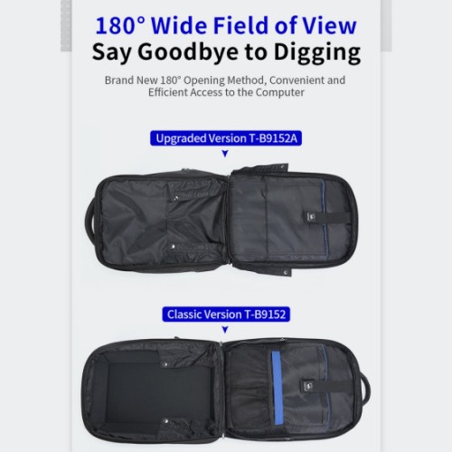 Tigernu T-B9152 Bellator, Σακίδιο Πλάτης, Αδιάβροχο, Πολυεστέρας, Μαύρο