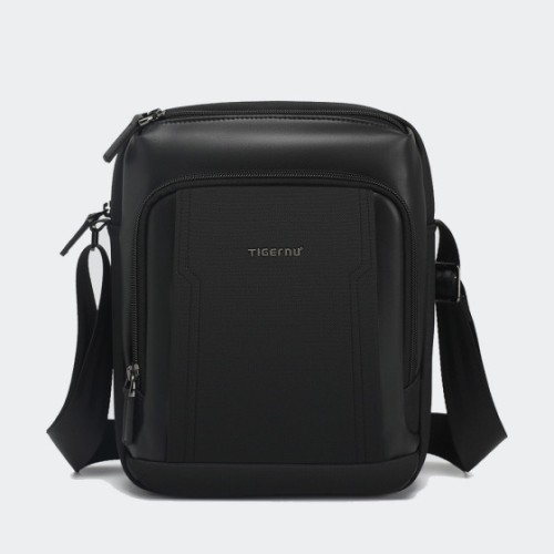 Tigernu T-L5221 Pantheon, Ανδρικό Τσαντάκι Χιαστί/Ώμου, Αδιάβροχο Ύφασμα, Μαύρο