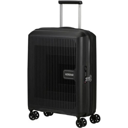 American Tourister 146819-1041 Aerostep, Βαλίτσα Μικρή/Καμπίνας, Σκληρή, ΑΤΑΝ, Μαύρο