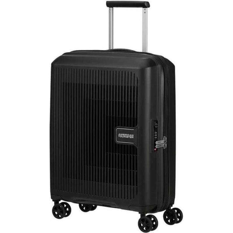 American Tourister 146819-1041 Aerostep, Βαλίτσα Μικρή/Καμπίνας, Σκληρή, ΑΤΑΝ, Μαύρο