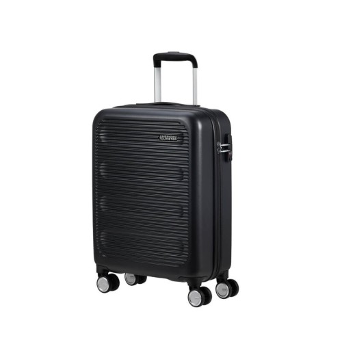 American Tourister 149794-0635 Astrobeam, Μικρή/Καμπίνας 55cm, Σκληρή, ΑΤΑΝ, Μαύρο