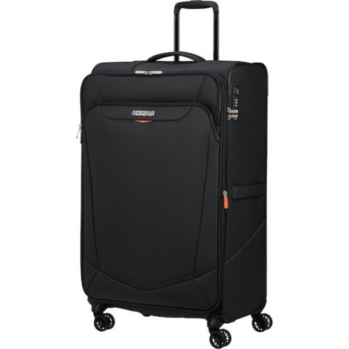 American Tourister 153864-1041 Spinner, Μεγάλη Βαλίτσα, Ύφασμα, ΑΤΑΝ, Μαύρο