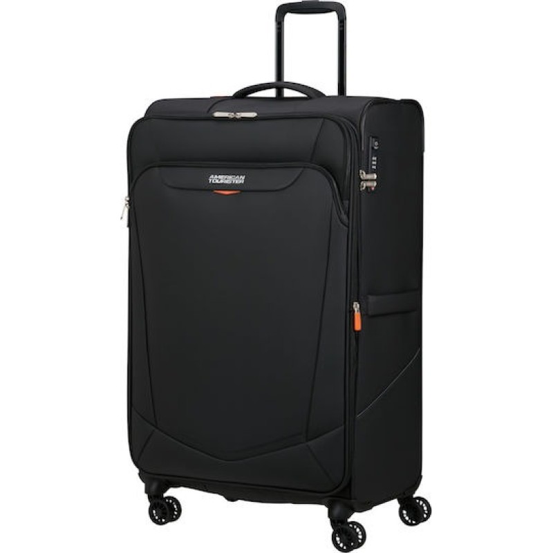 American Tourister 153864-1041 Spinner, Μεγάλη Βαλίτσα, Ύφασμα, ΑΤΑΝ, Μαύρο