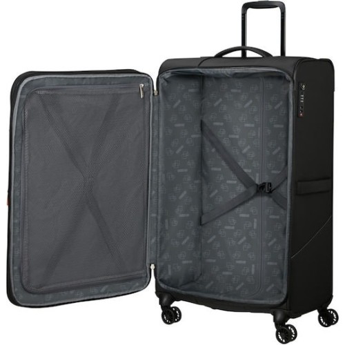 American Tourister 153864-1041 Spinner, Μεγάλη Βαλίτσα, Ύφασμα, ΑΤΑΝ, Μαύρο