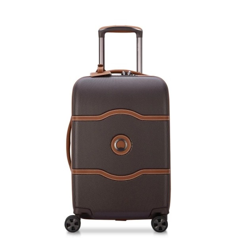 Delsey 167680106 Chatelet Air 2.0, Βαλίτσα Μικρή/Καμπίνας, Σκληρή, Καφέ