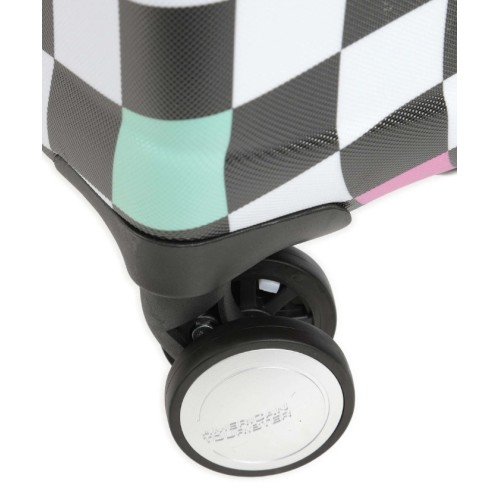 American Tourister 85673-A080 Disney Wavebreaker Mickey Check, Βαλίτσα Μεγάλη, Σκληρή, ΑΤΑΝ, Ασπρόμαυρο