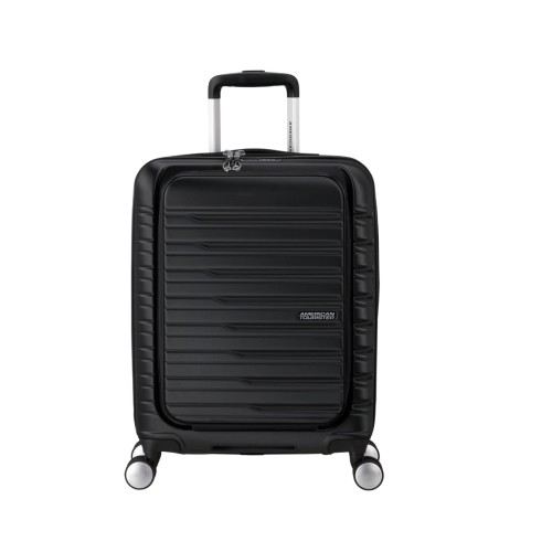 American Tourister 153341-0614 Flashline, Μικρή/Καμπίνας 55cm, Σκληρή, ΑΤΑΝ, Μαύρο