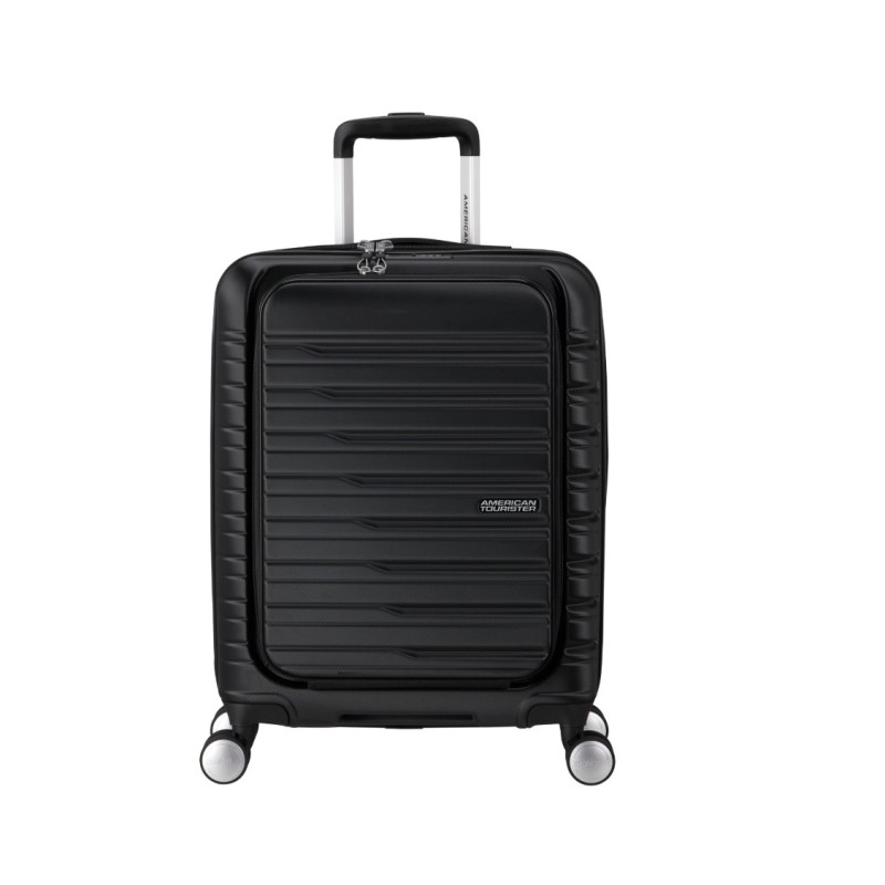 American Tourister 153341-0614 Flashline, Μικρή/Καμπίνας 55cm, Σκληρή, ΑΤΑΝ, Μαύρο