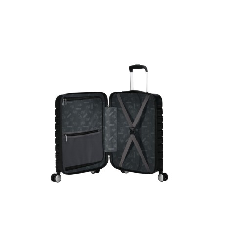 American Tourister 153341-0614 Flashline, Μικρή/Καμπίνας 55cm, Σκληρή, ΑΤΑΝ, Μαύρο