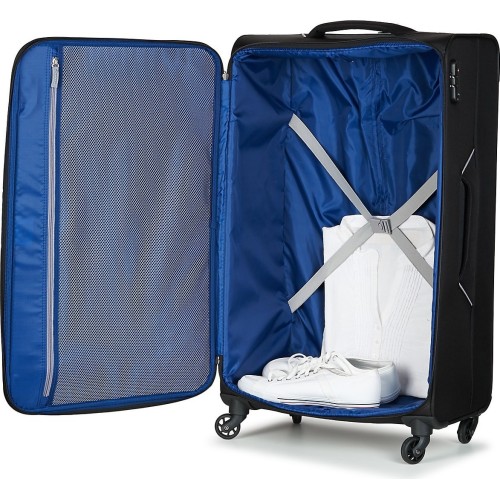 American Tourister 106796-1041 Holiday Heat, Βαλίτσα Μεγάλη ,Ύφασμα, ATAN, Μαύρο