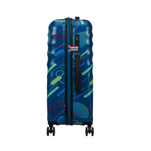 American Tourister 152581-9845 Disney Wavebreaker, Βαλίτσα Μεσαία 67cm, Σκληρή, ΑΤΑΝ, Μπλε