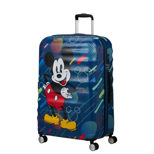 American Tourister 152584-9845 Disney Wavebreaker, Βαλίτσα Μεγάλη, Σκληρή, ΑΤΑΝ, Μπλε