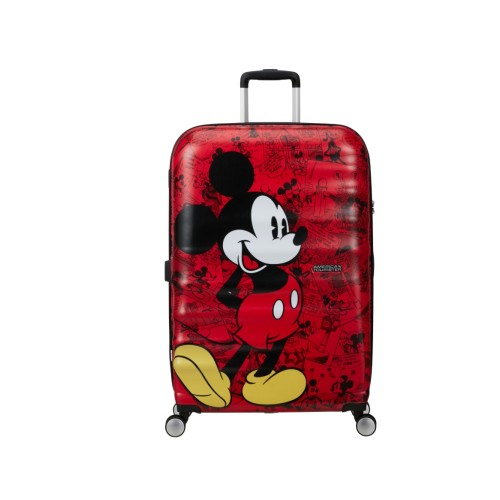 American Tourister 152584-6976 Disney Wavebreaker, Βαλίτσα Mεγάλη, Σκληρή, ΑΤΑΝ, Κόκκινο