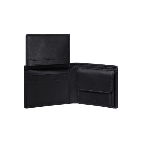 Samsonite 140976-1041 Attack 2, Ανδρικό Πορτοφόλι, Δερμάτινο, ΑΤΑΝ, Μαύρο