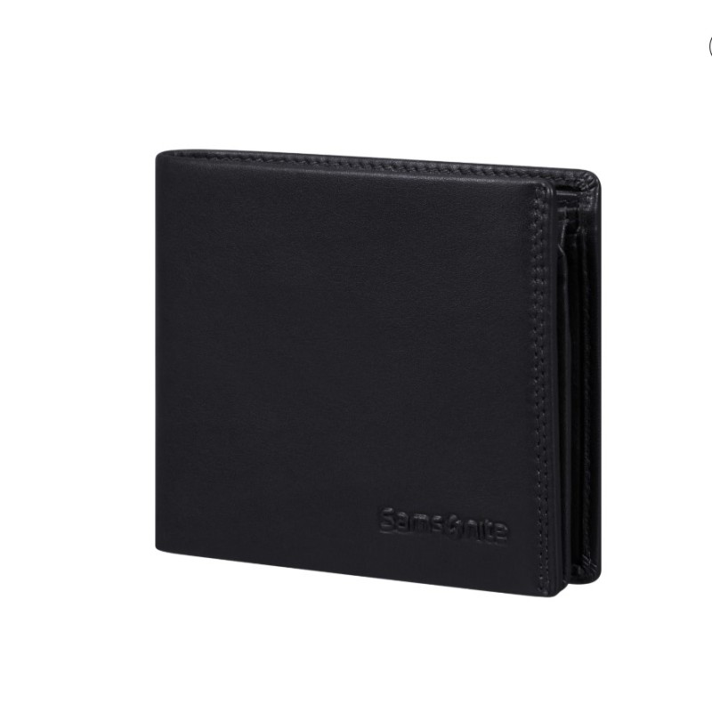 Samsonite 140976-1041 Attack 2, Ανδρικό Πορτοφόλι, Δερμάτινο, ΑΤΑΝ, Μαύρο