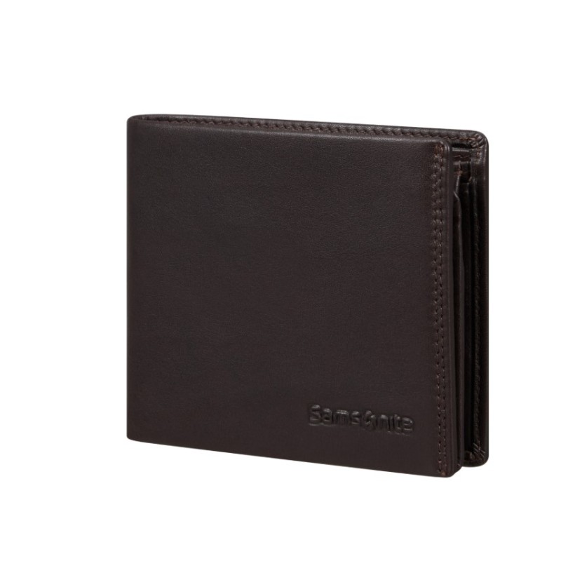 Samsonite 140976-1320 Attack 2, Ανδρικό Πορτοφόλι, Δερμάτινο, ΑΤΑΝ, Καφέ