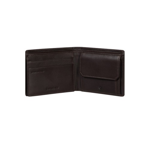 Samsonite 140976-1320 Attack 2, Ανδρικό Πορτοφόλι, Δερμάτινο, ΑΤΑΝ, Καφέ