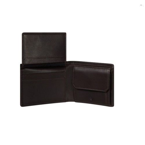 Samsonite 140976-1320 Attack 2, Ανδρικό Πορτοφόλι, Δερμάτινο, ΑΤΑΝ, Καφέ