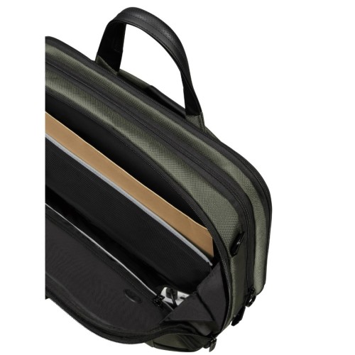 Samsonite 147141-1388 PRO-DLX 6, Τσάντα Laptop, Ύφασμα, ΑΤΑΝ, Χακί