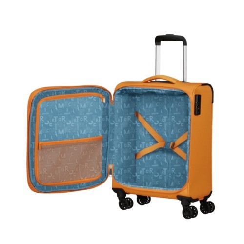 American Tourister 146516-1843 Pulsonic Spinner,Βαλίτσα Μικρή/Καμπίνας, Ύφασμα, ΑΤΑΝ, Πορτοκαλί