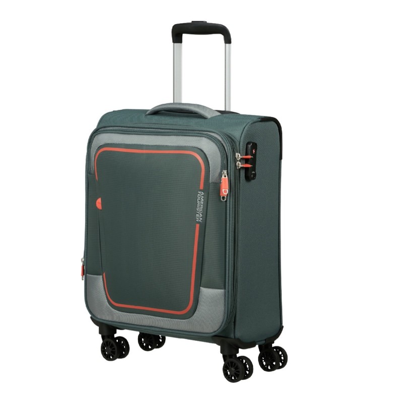 American Tourister 146516-1257 Pulsonic, Βαλίτσα Μικρή/Καμπίνας, Ύφασμα, ΑΤΑΝ, Πράσινο