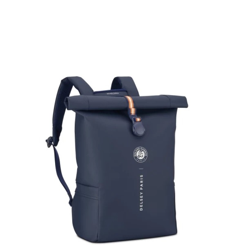 Delsey 163262072RG Turenne Roll-Top, Σακίδιο Πλάτης, Ύφασμα, Μπλε