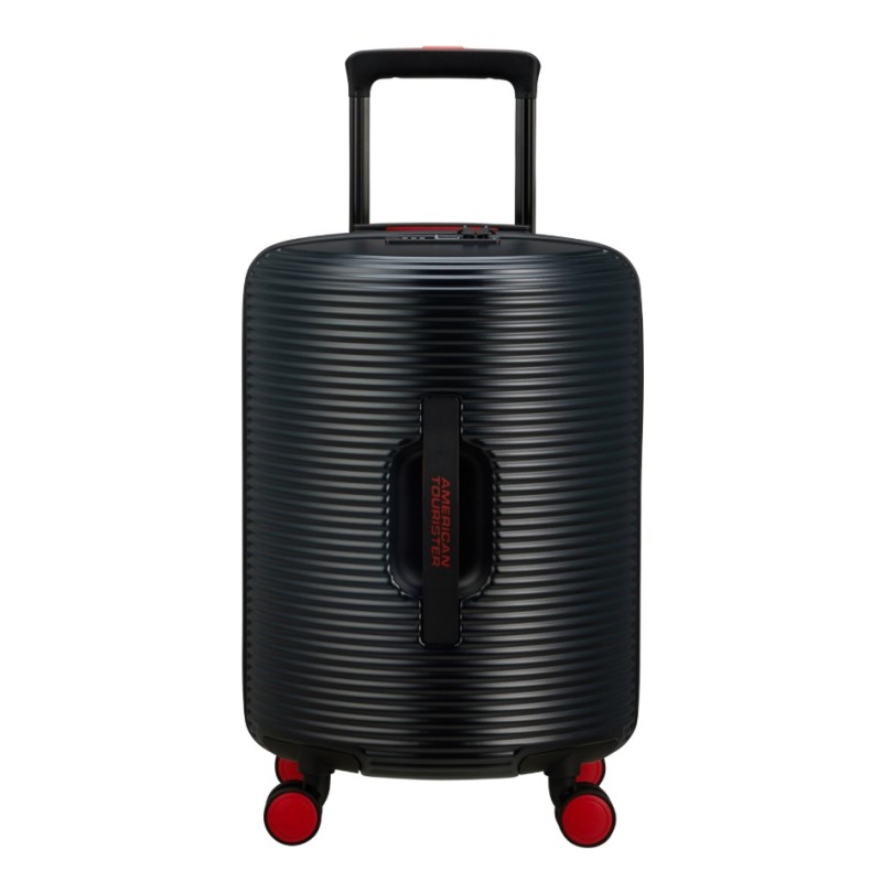 American Tourister 152970-1073 Rolio, Μικρή/Καμπίνας, Σκληρή, ΑΤΑΝ, Μαύρο