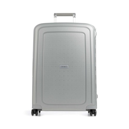 Samsonite 49307-1776 S Cure, Βαλίτσα Μεγάλη, Σκληρή, ΑΤΑΝ, Ασημί