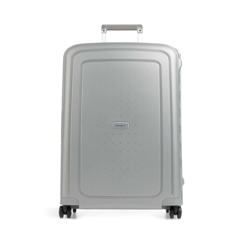 Samsonite 49307-1776 S Cure, Βαλίτσα Μεγάλη, Σκληρή, ΑΤΑΝ, Ασημί
