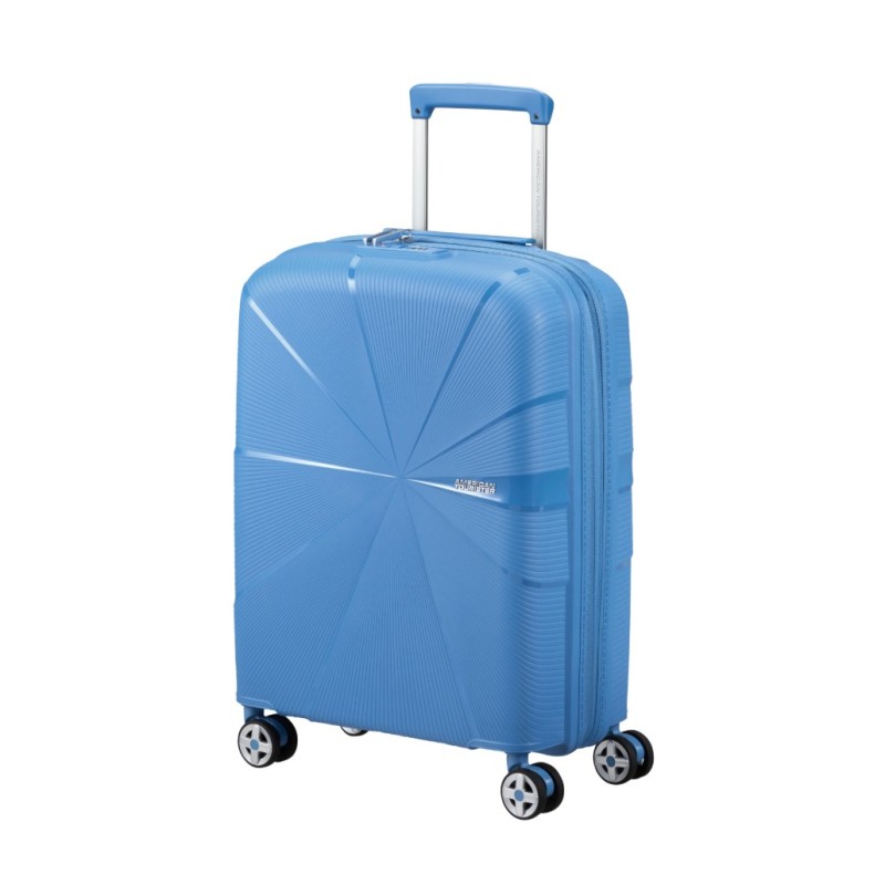 American Tourister 146370-A033 Starvibe, Βαλίτσα Μικρή/Καμπίνας 55x40x20cm,  Σκληρή/Πολυπροπυλένιο, ATAN, Γαλάζιο