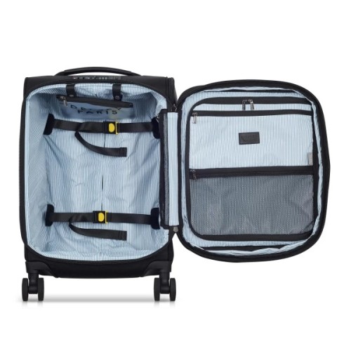 Delsey 119980100 Wagram, Βαλίτσα Μικρή/Καμπίνας, Ύφασμα, Μαύρο