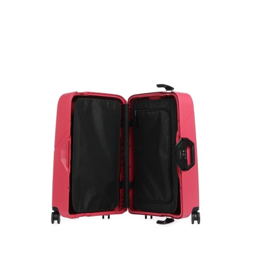 Samsonite 139846-2055 Magnum Eco Spinner, Βαλίτσα Μεσαία, Σκληρή, ΑΤΑΝ, Κόκκινο