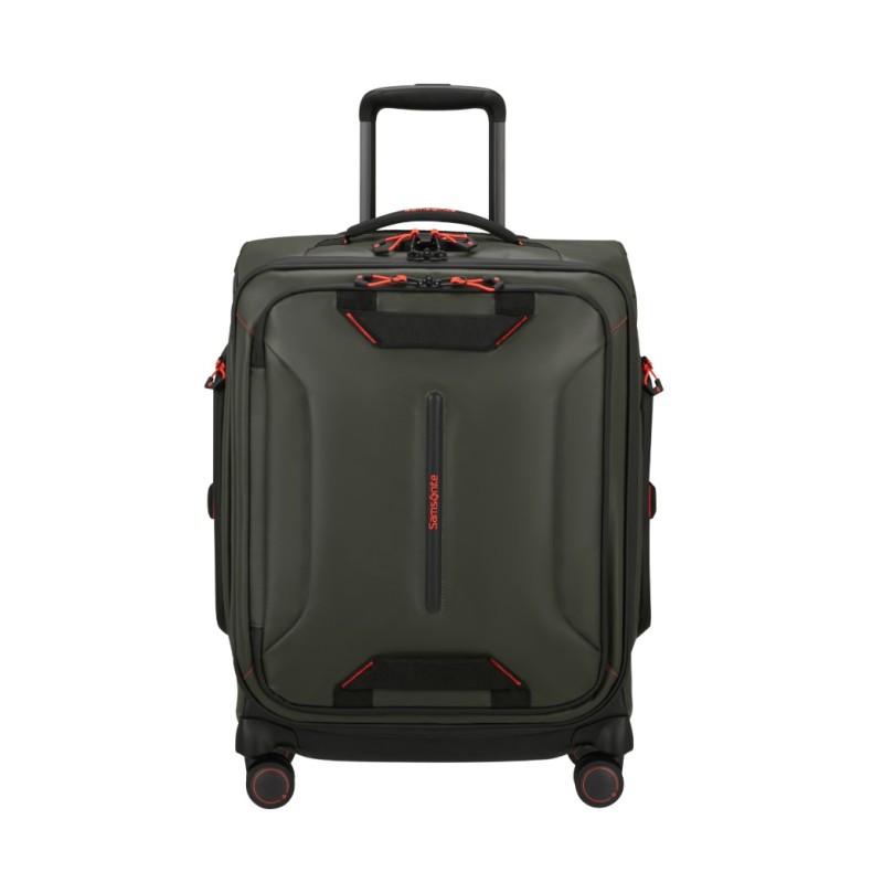 Samsonite 140885-9199 Ecodiver Spinner, Βαλίτσα Μικρή/Καμπίνας 55cm, Ύφασμα, ΑΤΑΝ, Χακί
