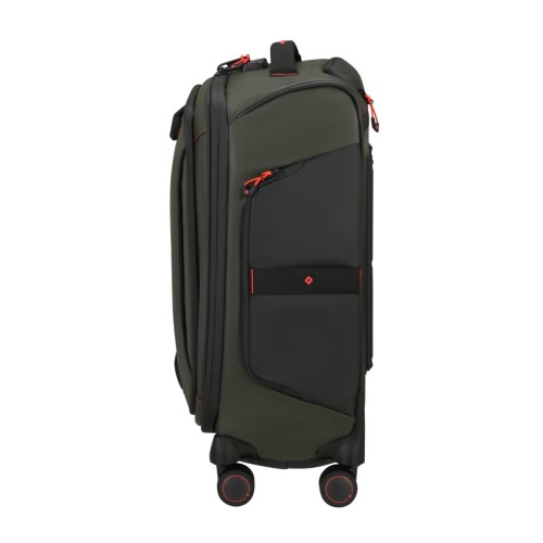 Samsonite 140885-9199 Ecodiver Spinner, Βαλίτσα Μικρή/Καμπίνας 55cm, Ύφασμα, ΑΤΑΝ, Χακί